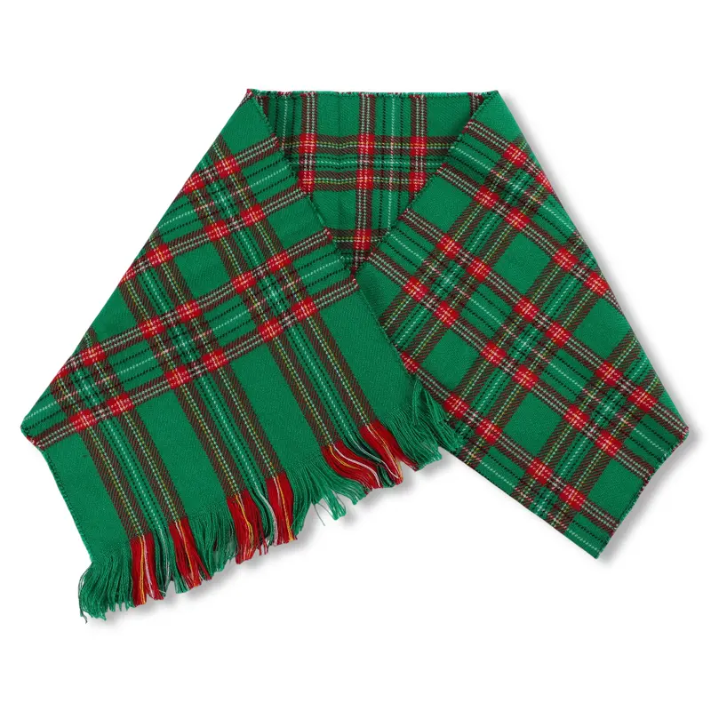 Unisex Checkered Winter Scarf  Green
