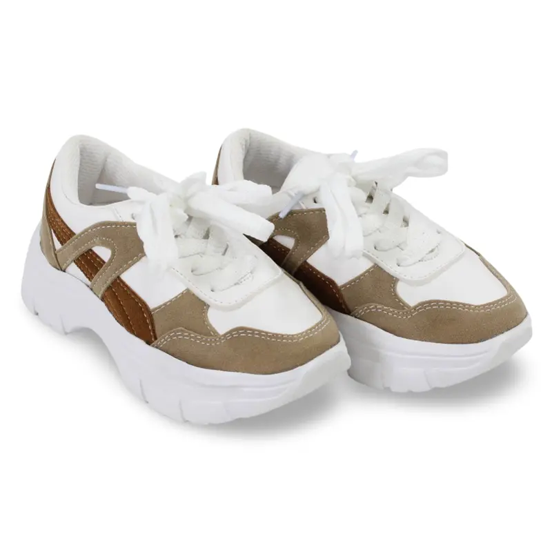 Unisex Leather Sneakers  White & Beige
