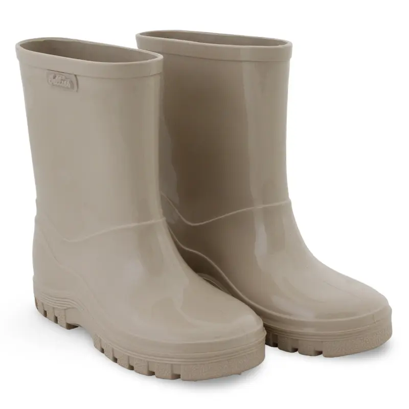 Unisex Rubber Rain Boots  Beige