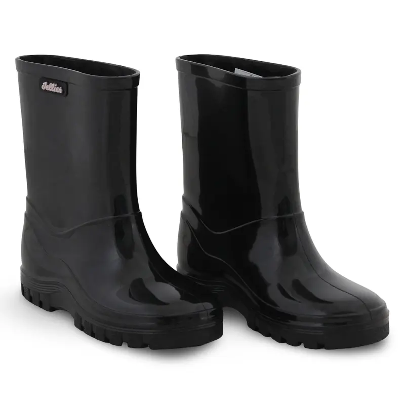 Unisex Rubber Rain Boots  Black