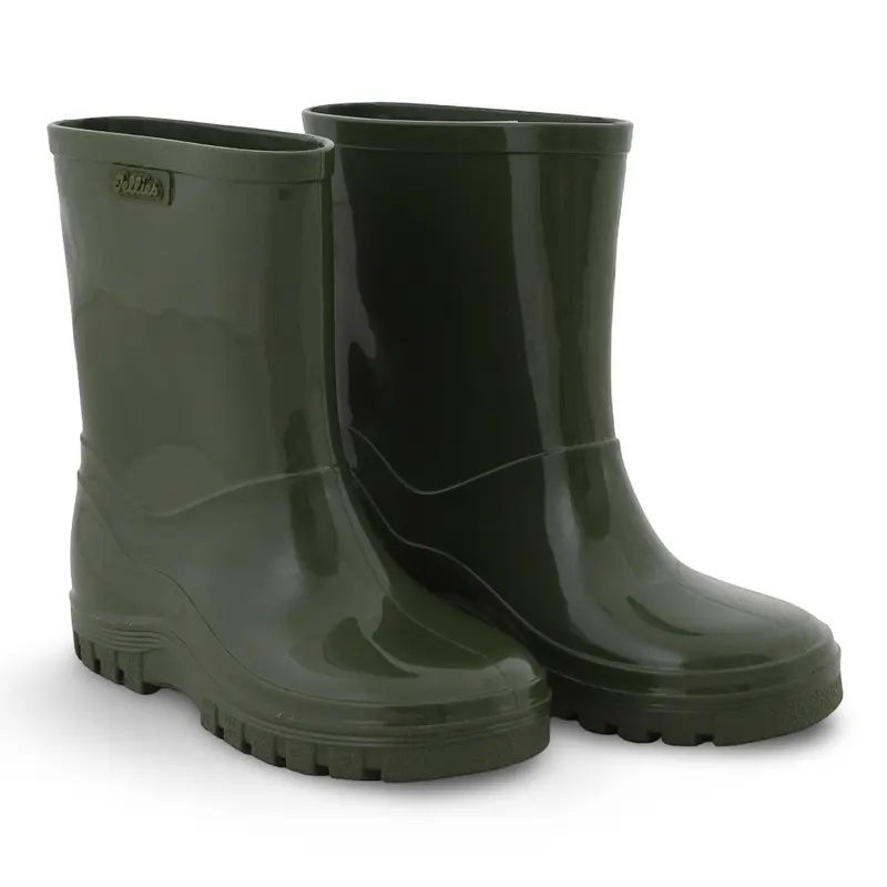 Unisex Rubber Rain Boots  Dark Green