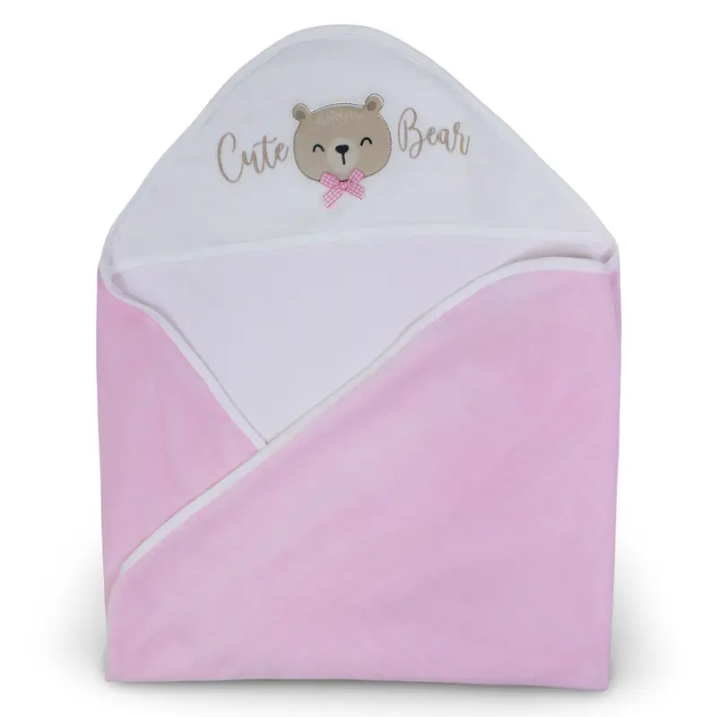 Velvet Baby Blanket  Cute Bear Design