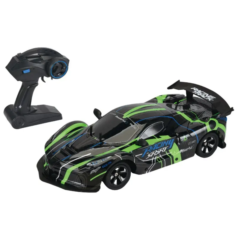 1:12 Scale High-Speed Drift Racing Car  Remote Control Toy for Kids (Green)