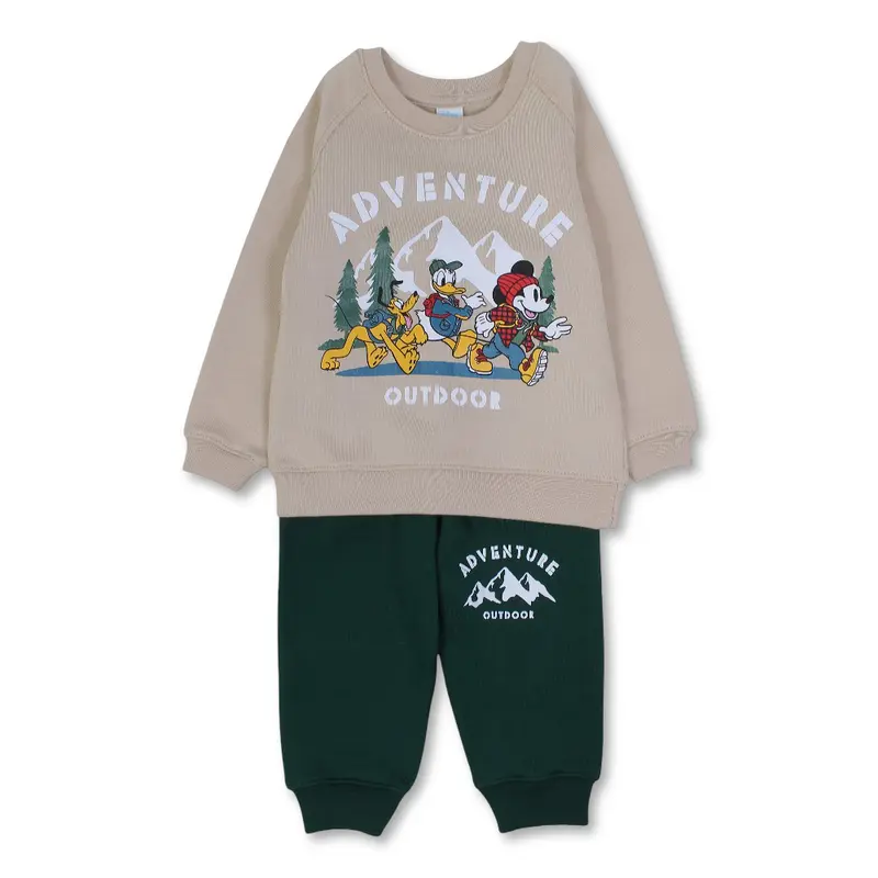 Baby Boys Cotton Pajama Set  Mickey Mouse & Friends Print