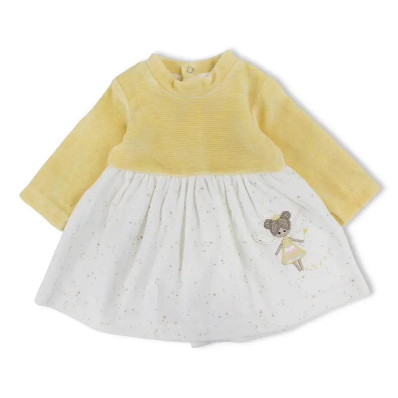 Baby Girls Velvet Dress  Cute Girl Embroidery