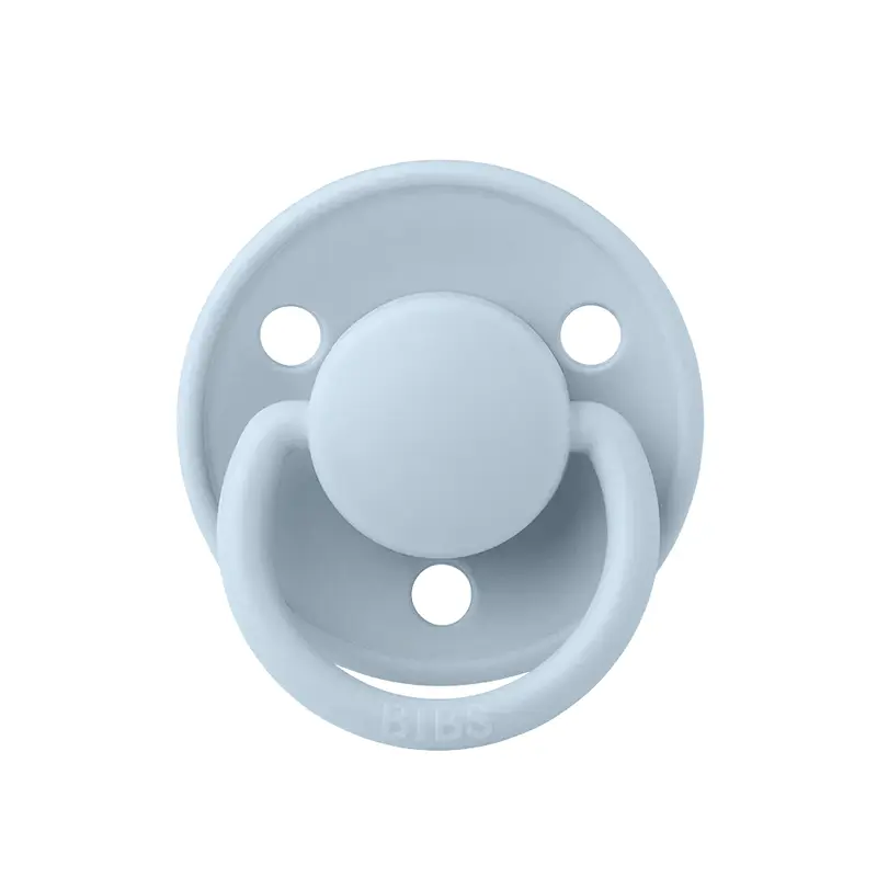 BIBS Color Baby Pacifier 1-Pack Round Latex - Size 1  Baby Blue