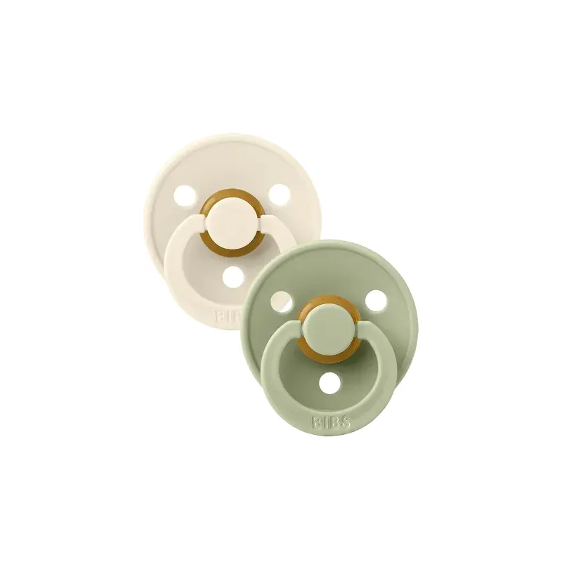 BIBS  Colour Pacifiers Pack of 2  Ivory/Sage