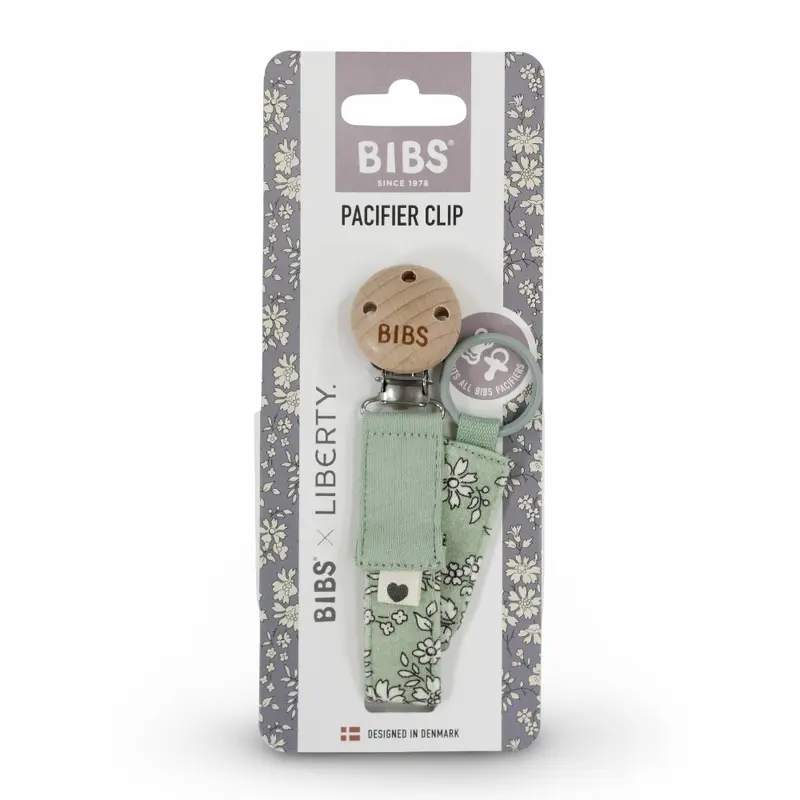BIBS x Liberty Pacifier Clip - Capel Sage