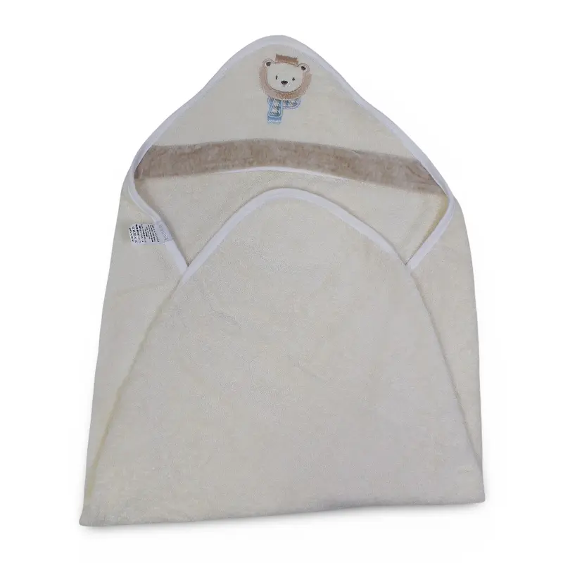Cotton Baby Hooded Towel  Bear Embroidery