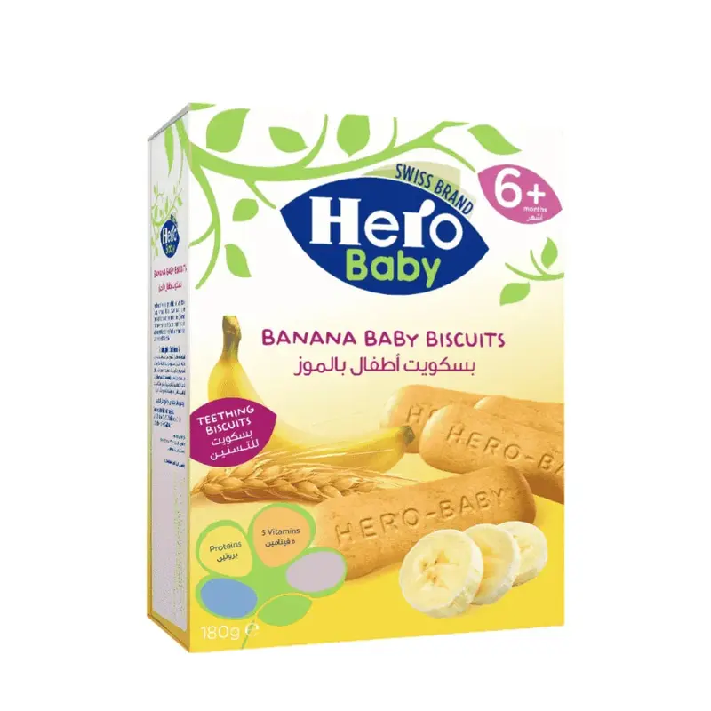 Hero Baby Banana Biscuits 180 g