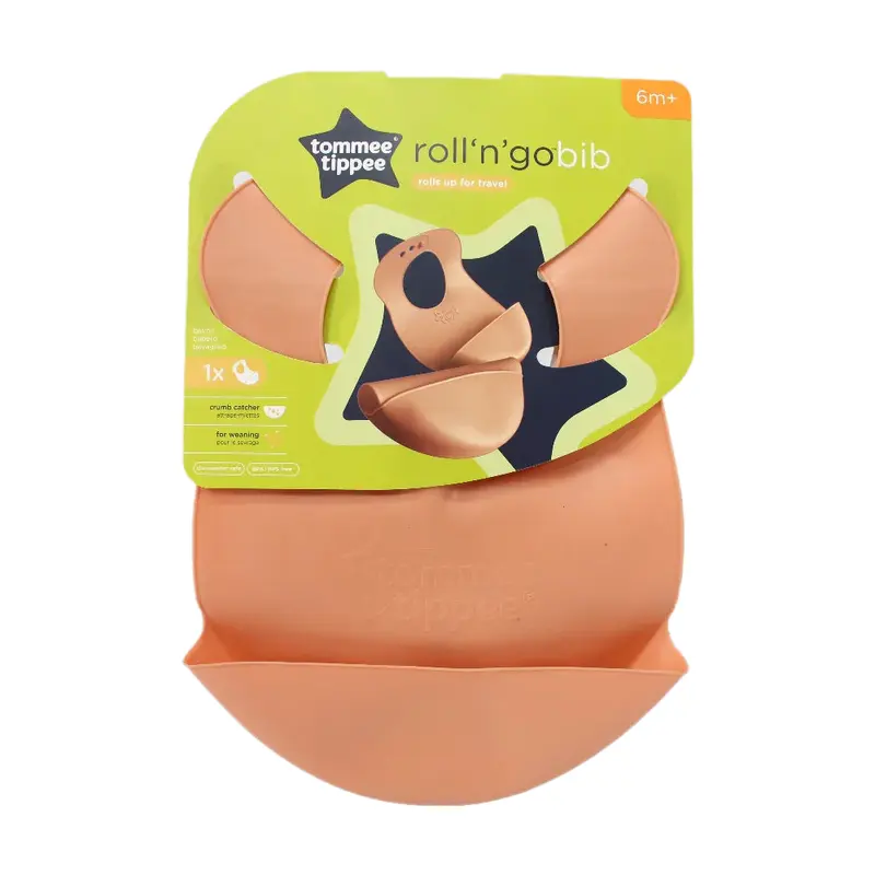 Tommee Tippee Explora Roll & Go Bib  Easy & Travel-Friendly