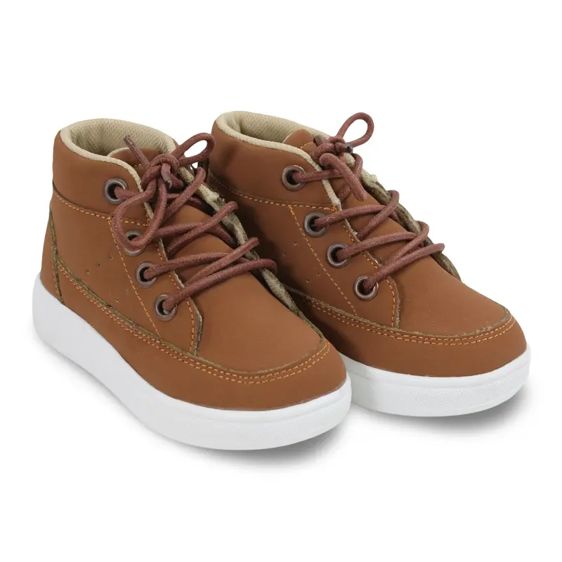 Unisex Leather Half Boots  Brown