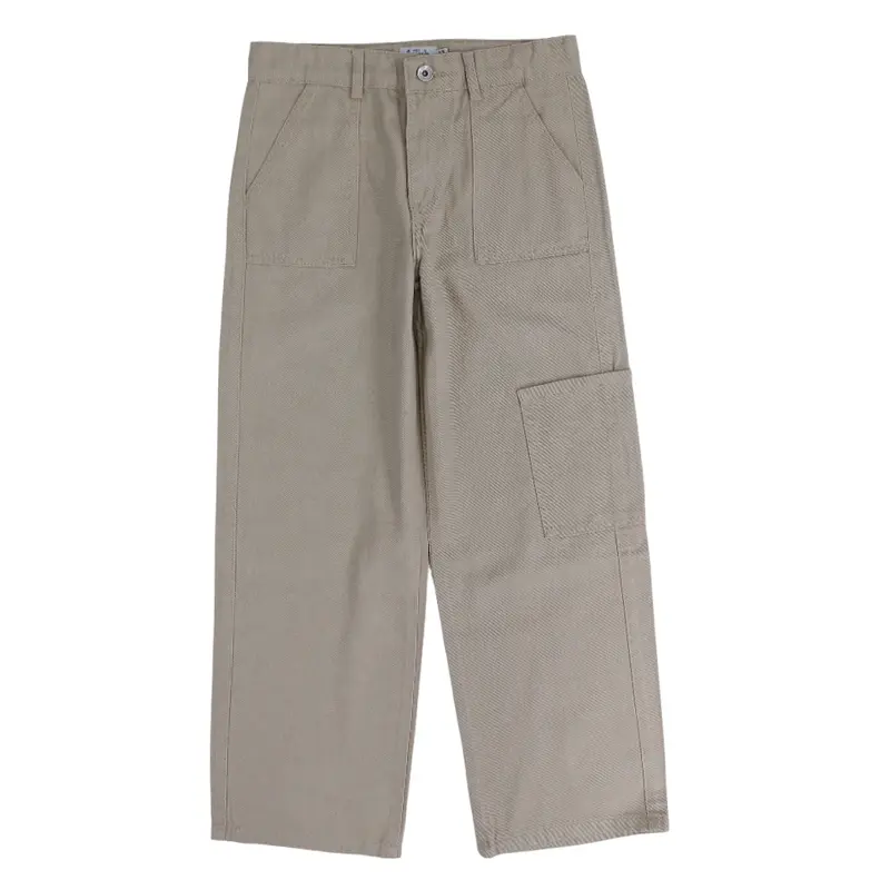 Girls Gabardine Pants  Beige