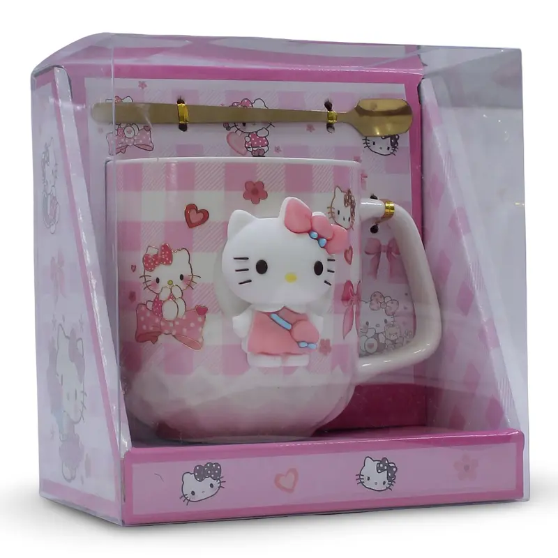 Hello Kitty Ceramic Mug with Spoon