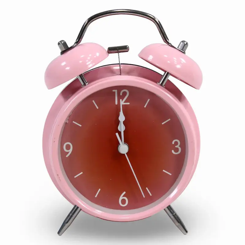 Metal Alarm Clock  Pink