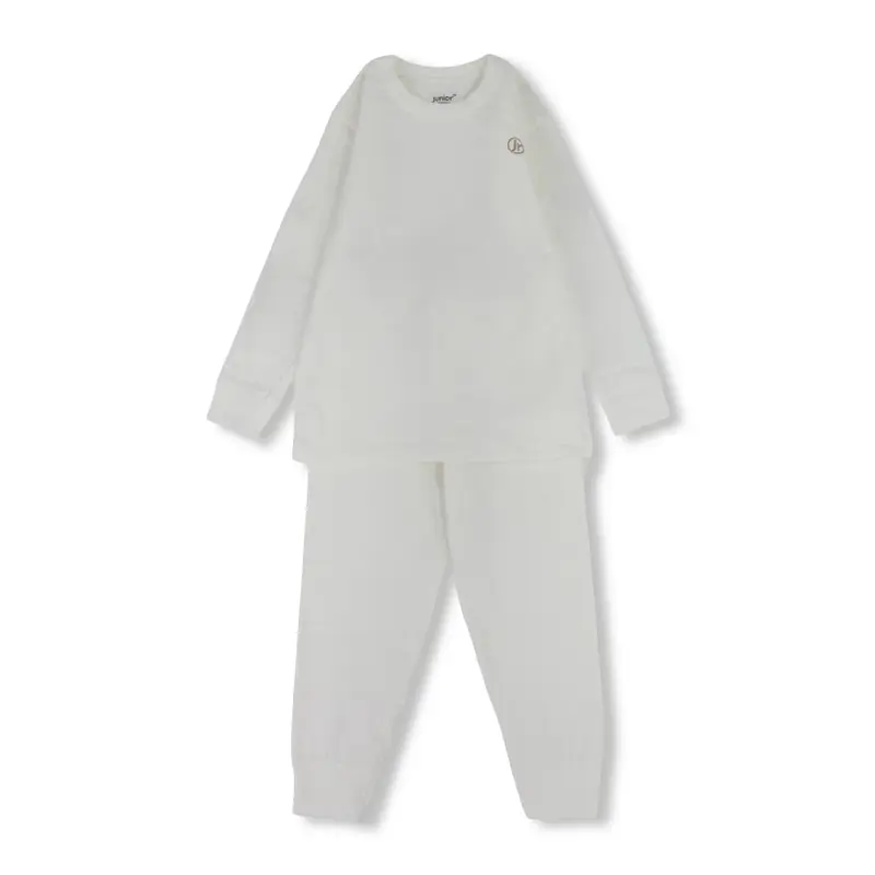 Unisex Cotton Thermal Set  Off-White