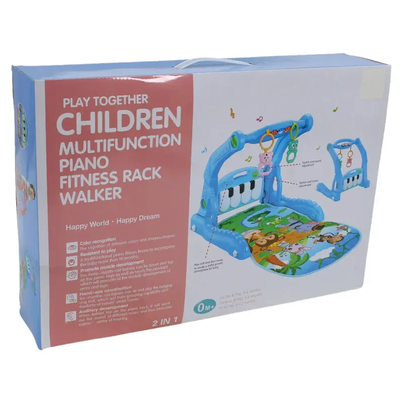 2-in-1 Children Multifunction Piano/Fitness Rack Walker