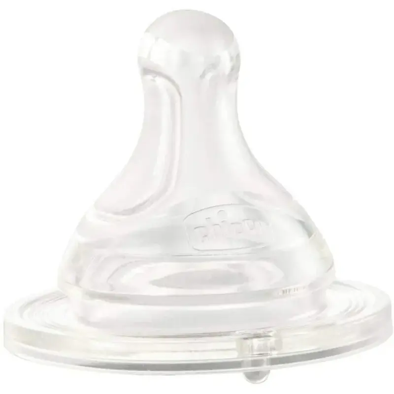 Chicco Perfect-5 Silicone Slow Flow Teat - 2 Pieces