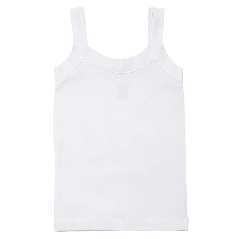 Girls Cotton Sleeveless Undershirt (Wide Straps)