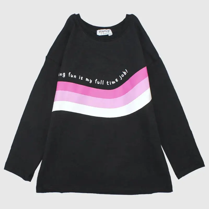 Long-Sleeved Printed T-shirt