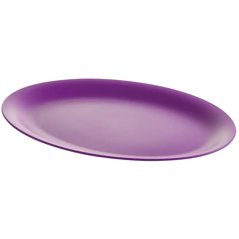 M Design Lifestyle Plastic Serving Platter, 26 cm - Purple