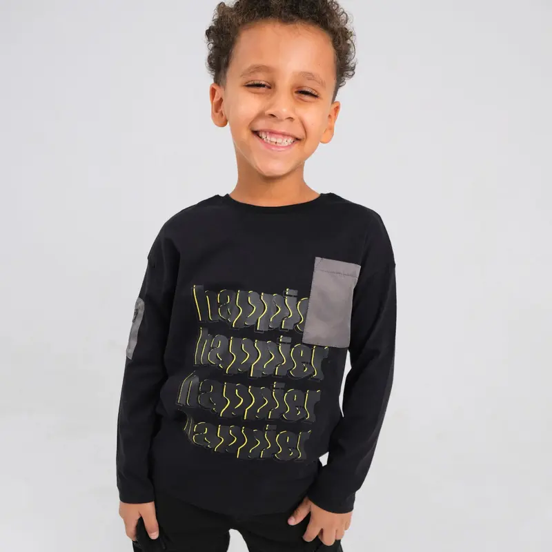 Long-Sleeved Happier T-shirt