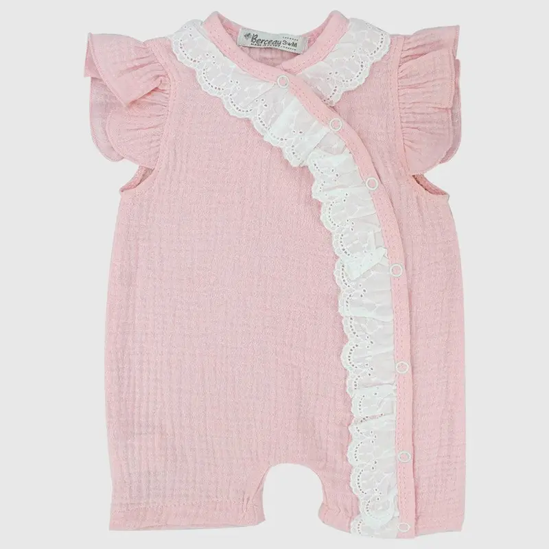 Ruffled Shoulders Sleeveless Romper