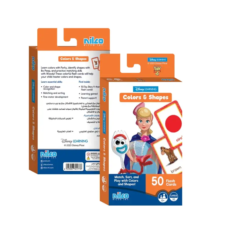 Toy Story 4 Learn Colors and Shapes Flash Cards