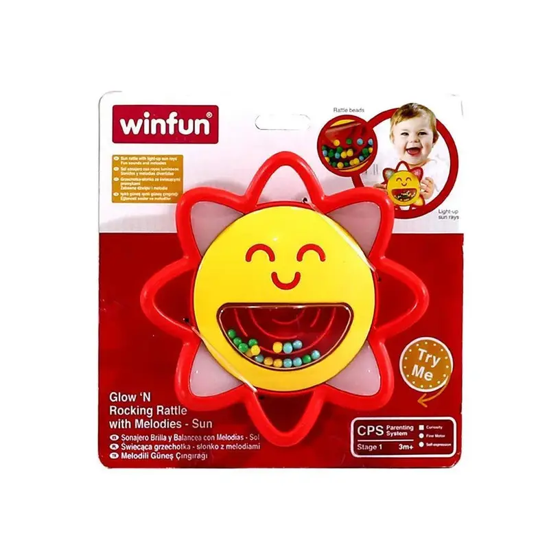 Winfun Glow and Rocking Rattle with Melodies  Sun