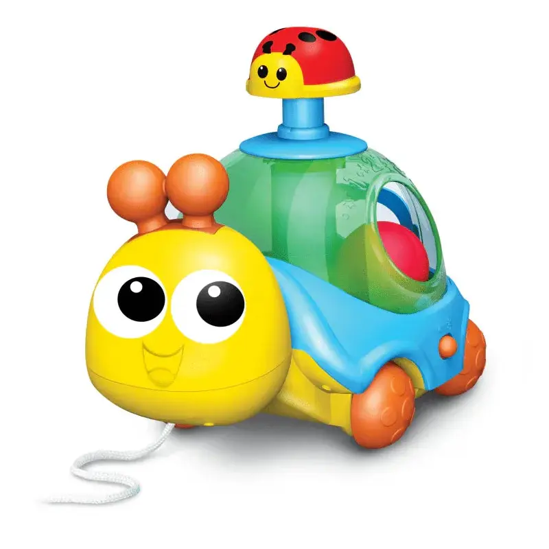 WinFun Plastic Spin 'N Pull Snail  Multicolor