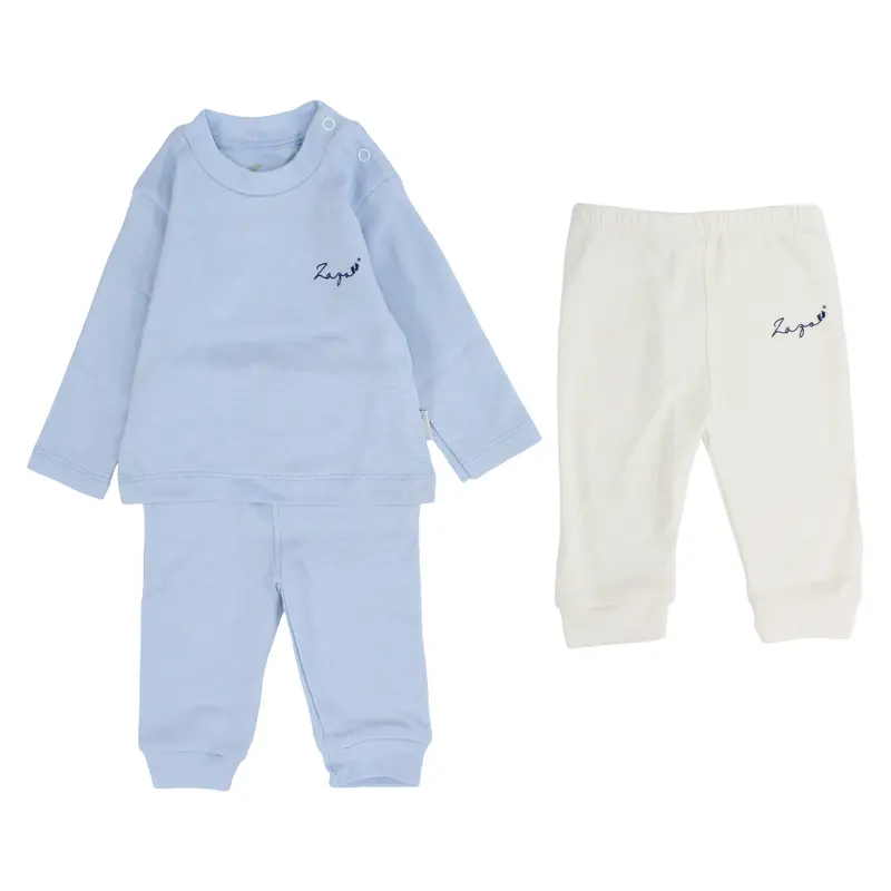 Baby Boys Cotton Pajama Set  Babyblue