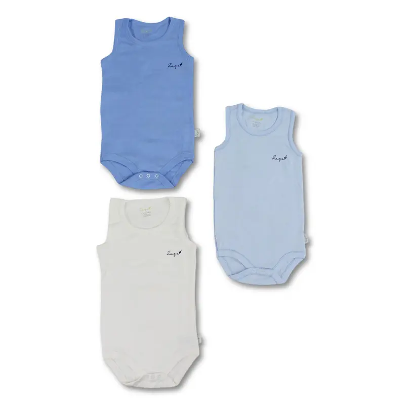 Baby Boys Cotton Underwear Bodysuits   Multicolor (Pack of 3)
