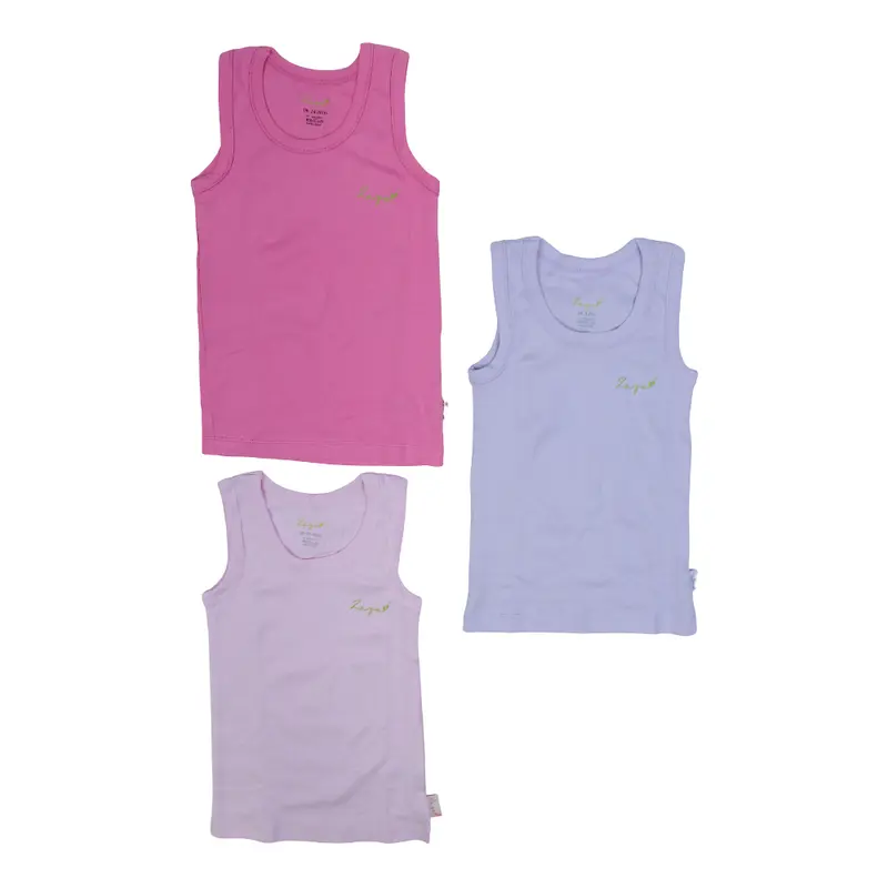 Baby Girls Cotton Undershirt  Multicolor Pack Of 3