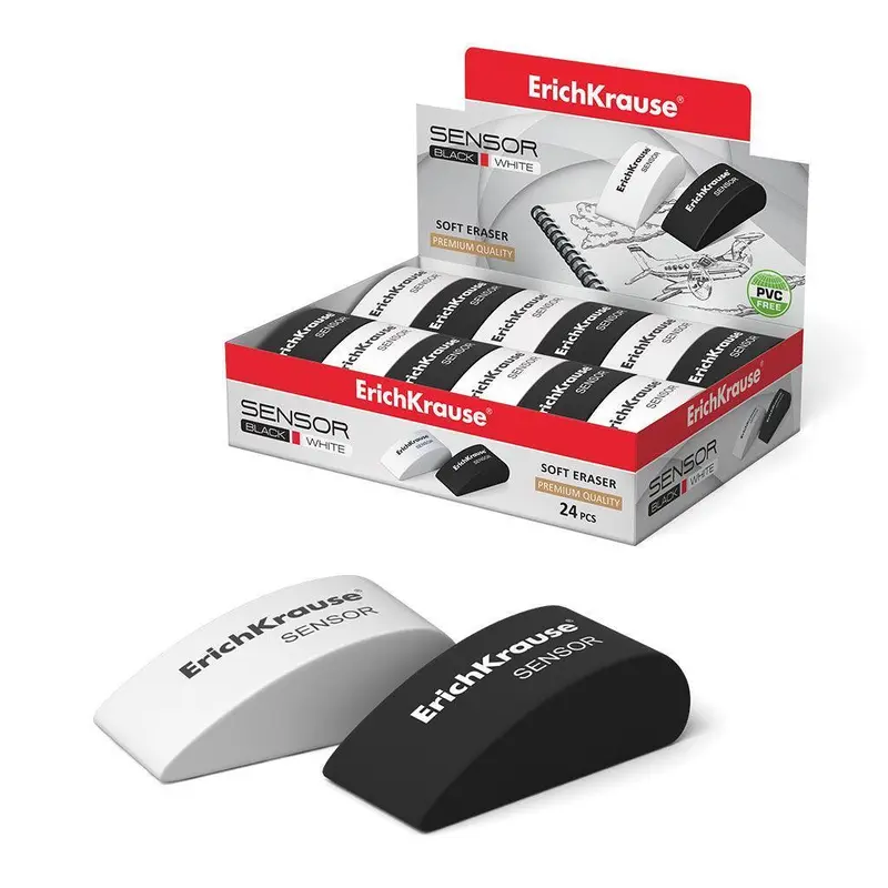 Eraser ErichKrause Sensor Black&Whit