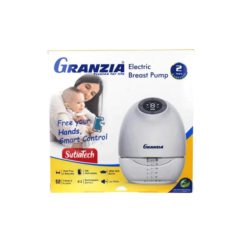 Granzia SutiaTech Wearable Breast Pump  Hands-Free Comfort with Smart App Control