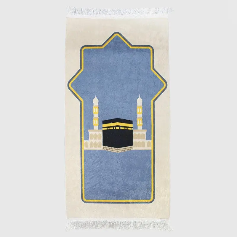 White/Blue Prayer Mat