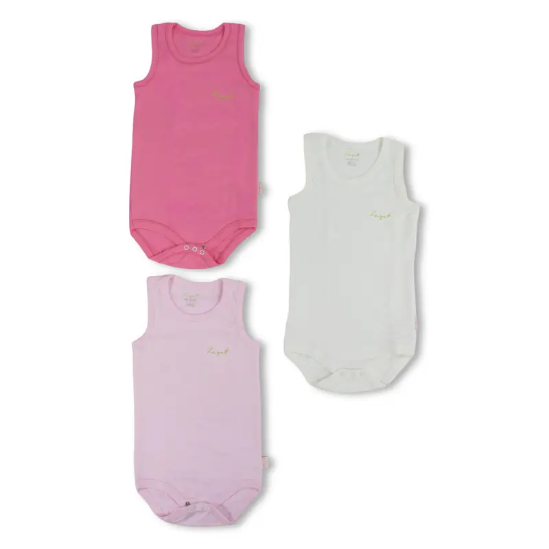 Baby Girls Cotton Bodysuit Multicolor  Pack Of 3