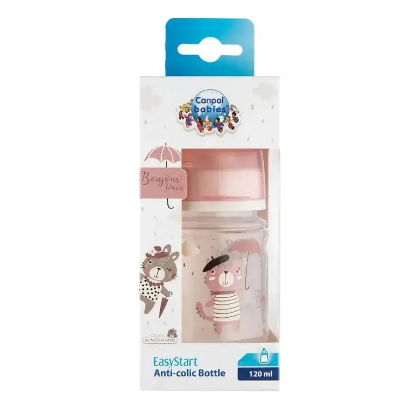 Canpol Babies Anti-colic bottle 120 ml Easystart Bonjour Paris