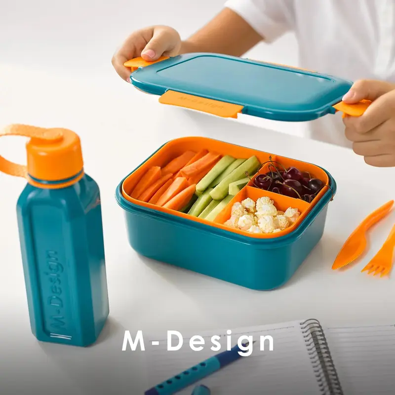 M-Design Lunch Set - 1.6 L Teal/Orange