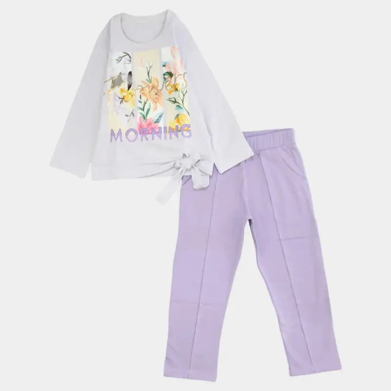 Morning Flowers Long-Sleeved Pajama