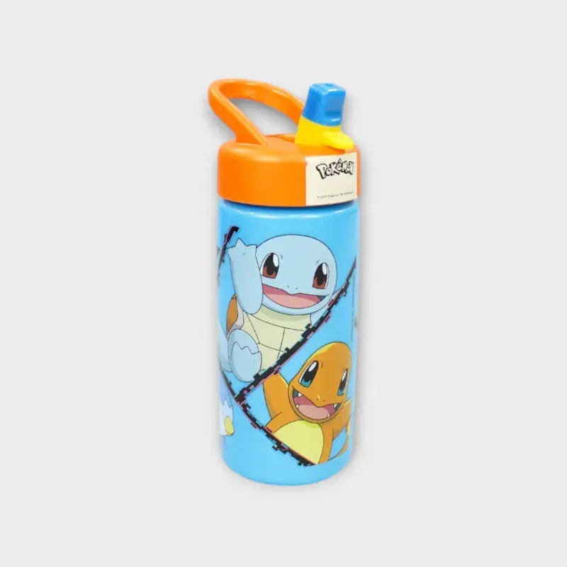Stor Pokemon Sports Water Bottle with Straw and Built-in Handle 410ml