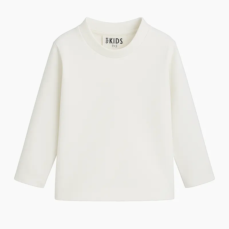 Unisex Offwhite Long-Sleeved T-Shirt