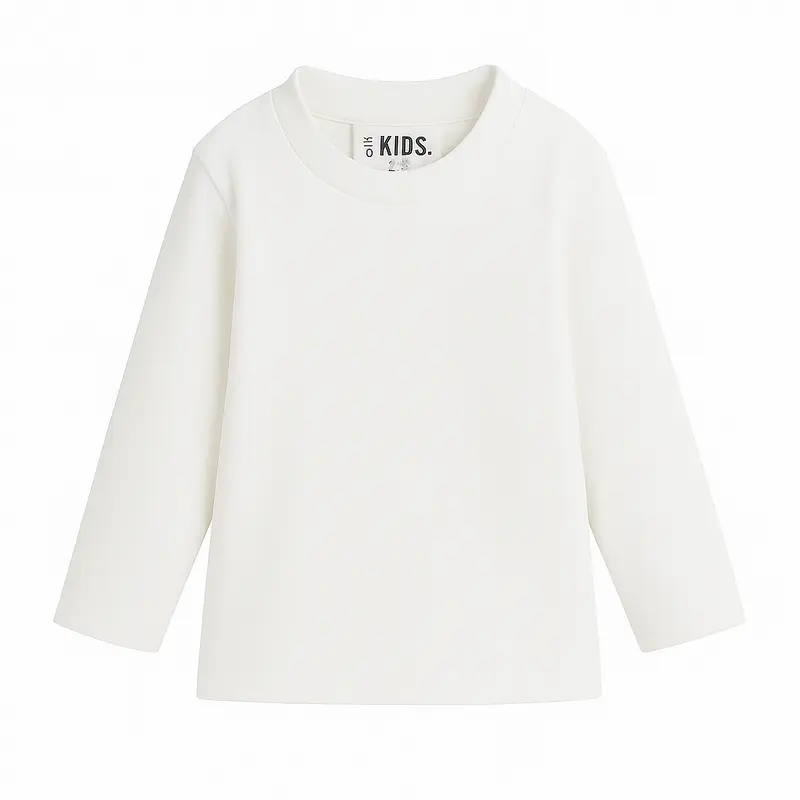 Unisex White Long-Sleeved T-Shirt