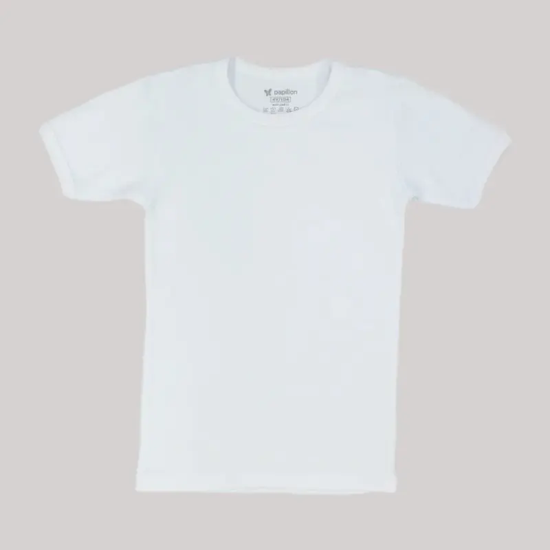 White Short-Sleeved Undershirt
