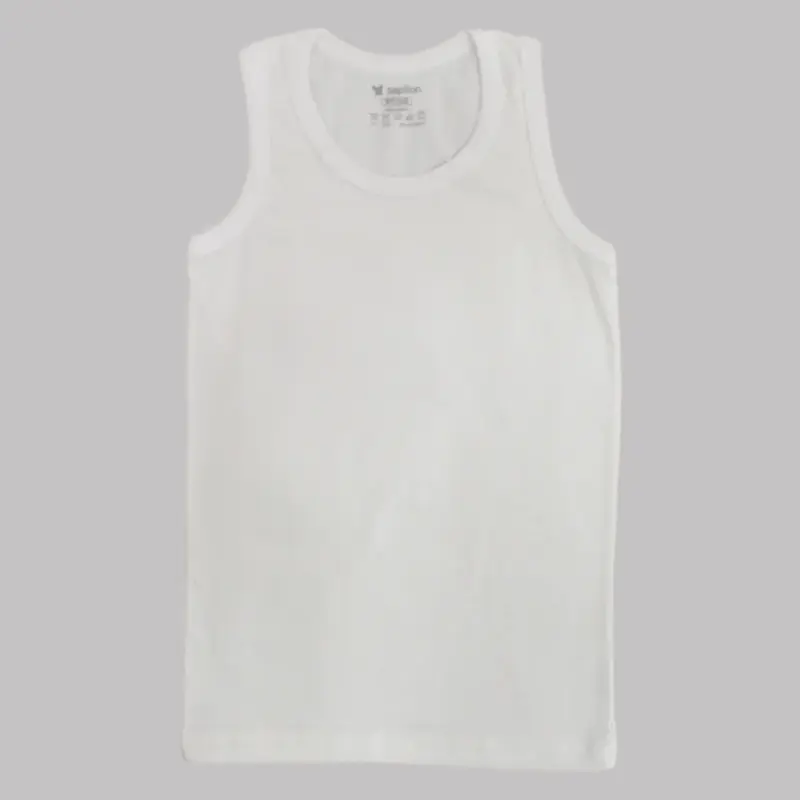 White Sleeveless Undershirt