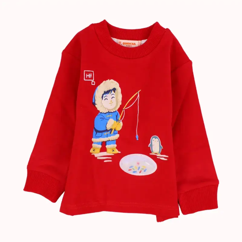 Ice Fishing Long-Sleeved Sweatshirt