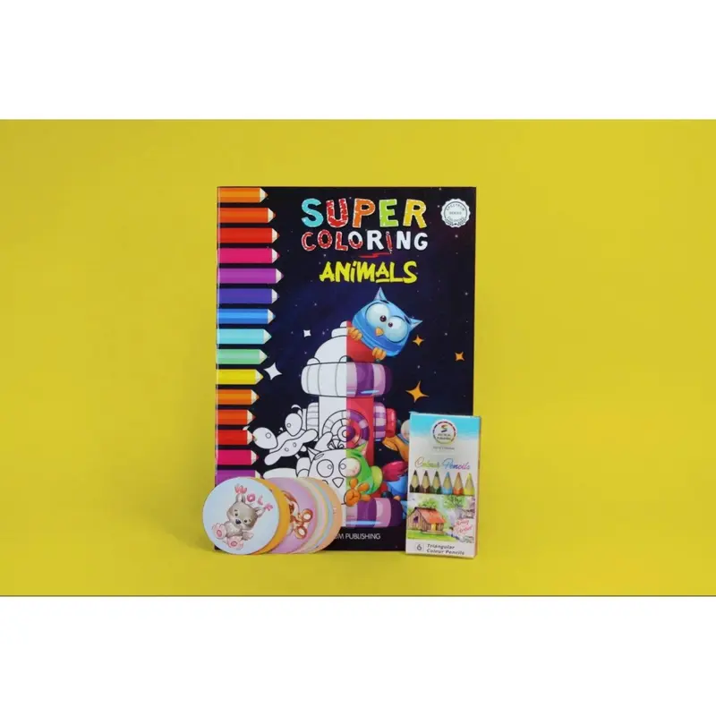 Super coloring animals book