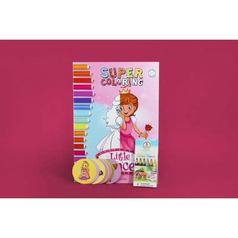 Super coloring princess book