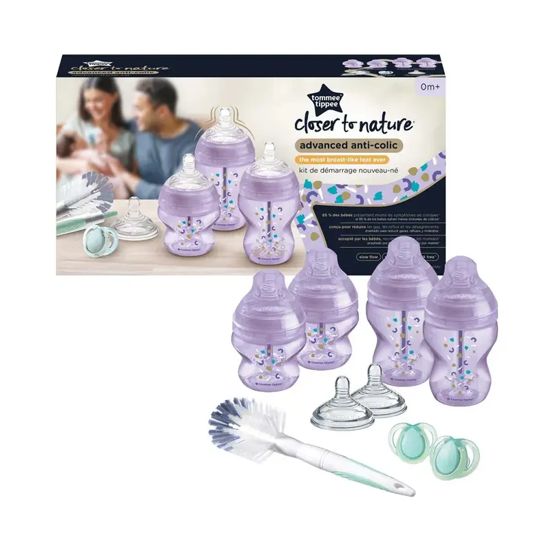 Tommee Tippee Anti-Colic Birth Kit  Purple