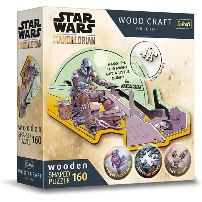 Trefl The Mandalorian - Reunite Wooden Puzzle - 160 Pcs